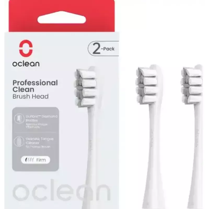 Maināmās zobu birstes galviņas OCLEAN P1C10 pelēkas, 2 gab.