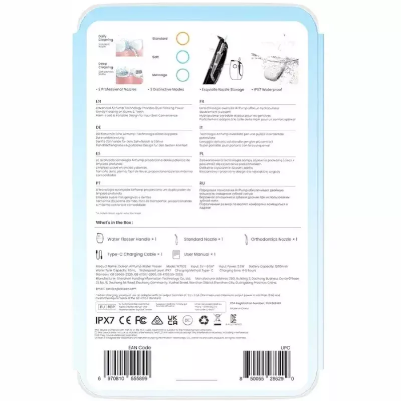 Oclean A10 mutes skalošanas ierīce, pelēka