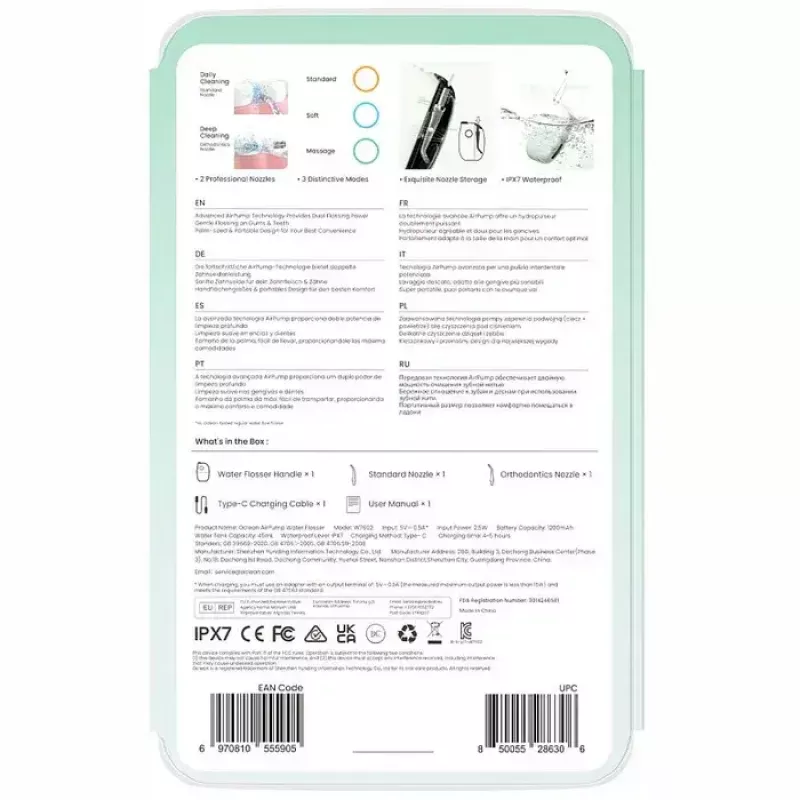 Oclean A10 mutes skalotājs, zaļš