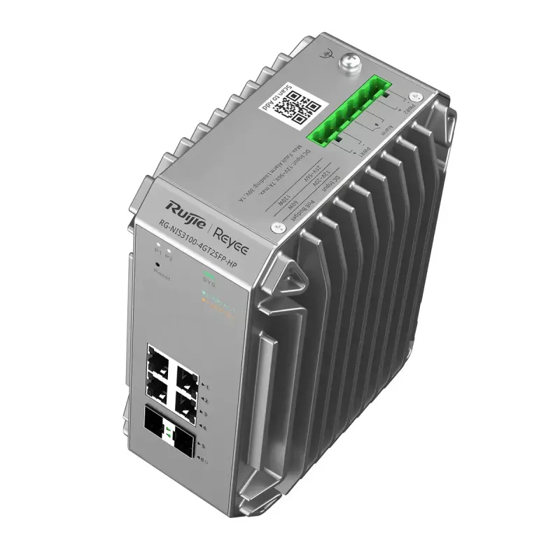 Pārvaldāms komutators Ruijie Networks RG-NIS3100-4GT2SFP-HP L2 Gigabit Ethernet PoE
