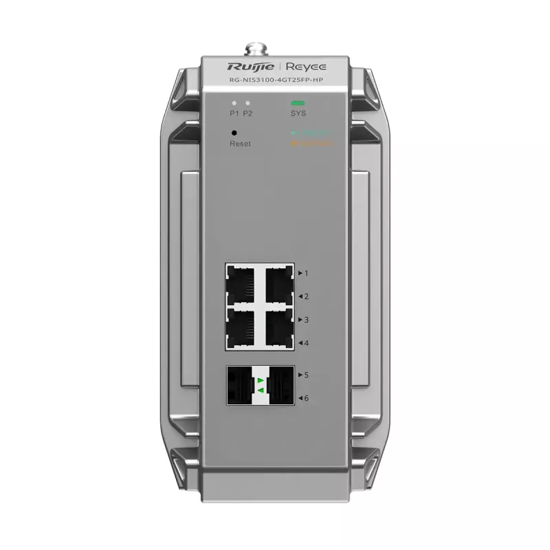 Pārvaldāms komutators Ruijie Networks RG-NIS3100-4GT2SFP-HP L2 Gigabit Ethernet PoE