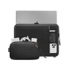 MacBook aizsargapvalku komplekts tomtoc 16 collu MacBook Pro un 15,3 collu MacBook Air, melns