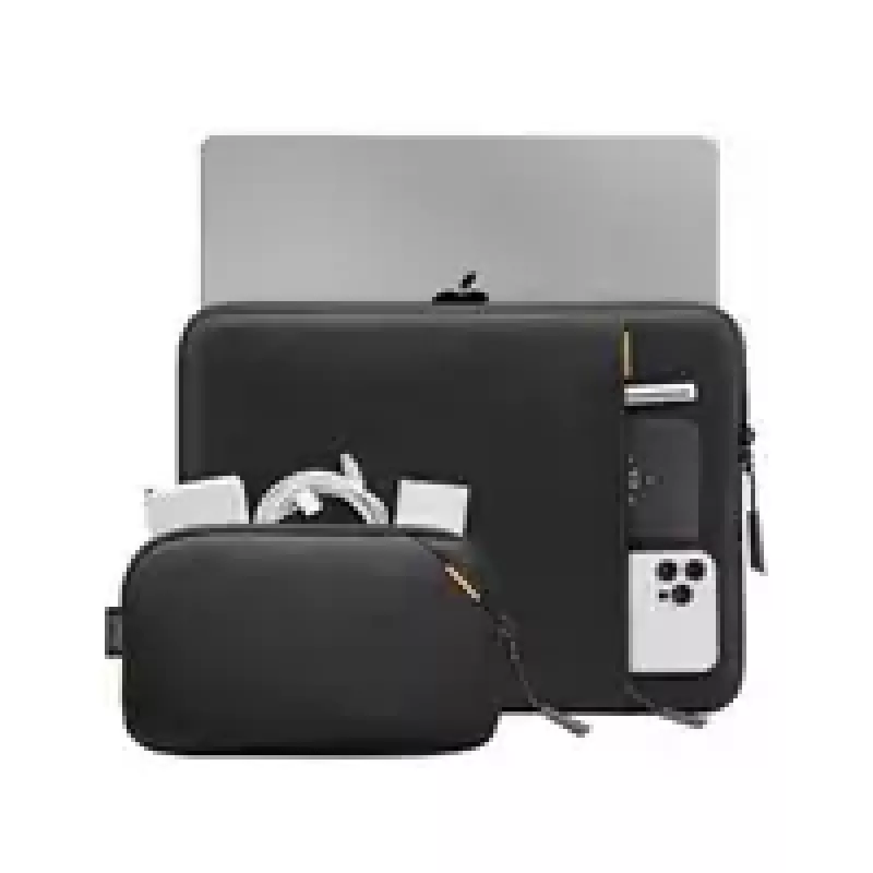 MacBook aizsargapvalku komplekts tomtoc 16 collu MacBook Pro un 15,3 collu MacBook Air, melns