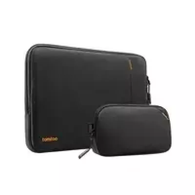MacBook aizsargapvalku komplekts tomtoc 16 collu MacBook Pro un 15,3 collu MacBook Air, melns