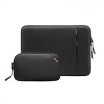 MacBook aizsargapvalku komplekts tomtoc 16 collu MacBook Pro un 15,3 collu MacBook Air, melns