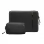 MacBook aizsargapvalku komplekts tomtoc 16 collu MacBook Pro un 15,3 collu MacBook Air, melns
