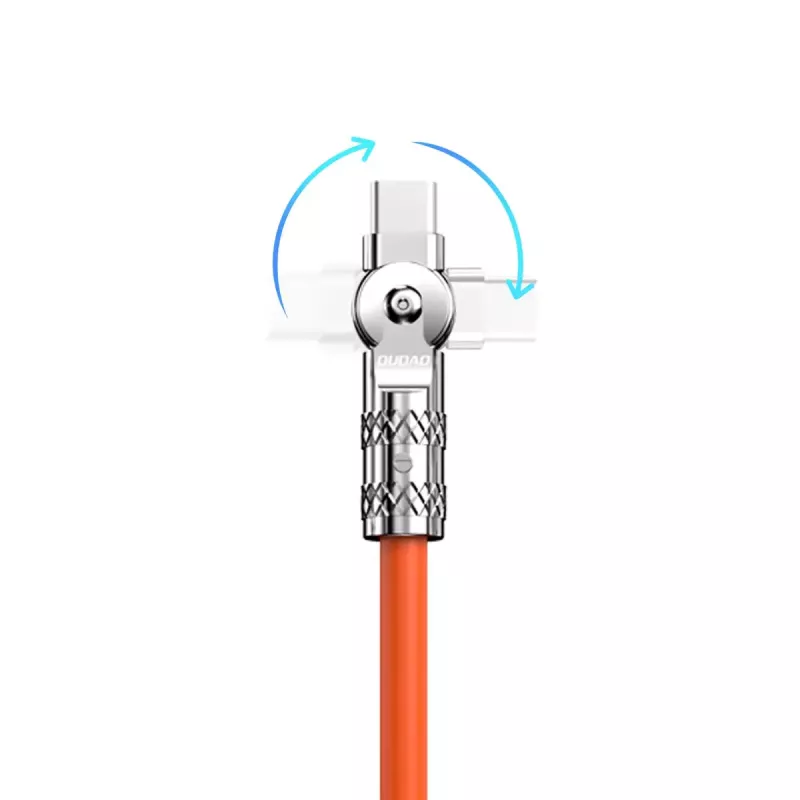 USB‑Lightning kabelis Dudao L24AL — 1 m, USB‑A uz Lightning, oranžs