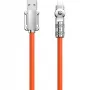 USB‑Lightning kabelis Dudao L24AL — 1 m, USB‑A uz Lightning, oranžs