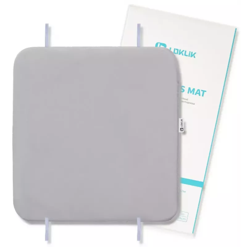 Karstspiedes paklājiņš LOKLiK SG-GJ-0057-US-L-B2B pelēks 381x381 mm