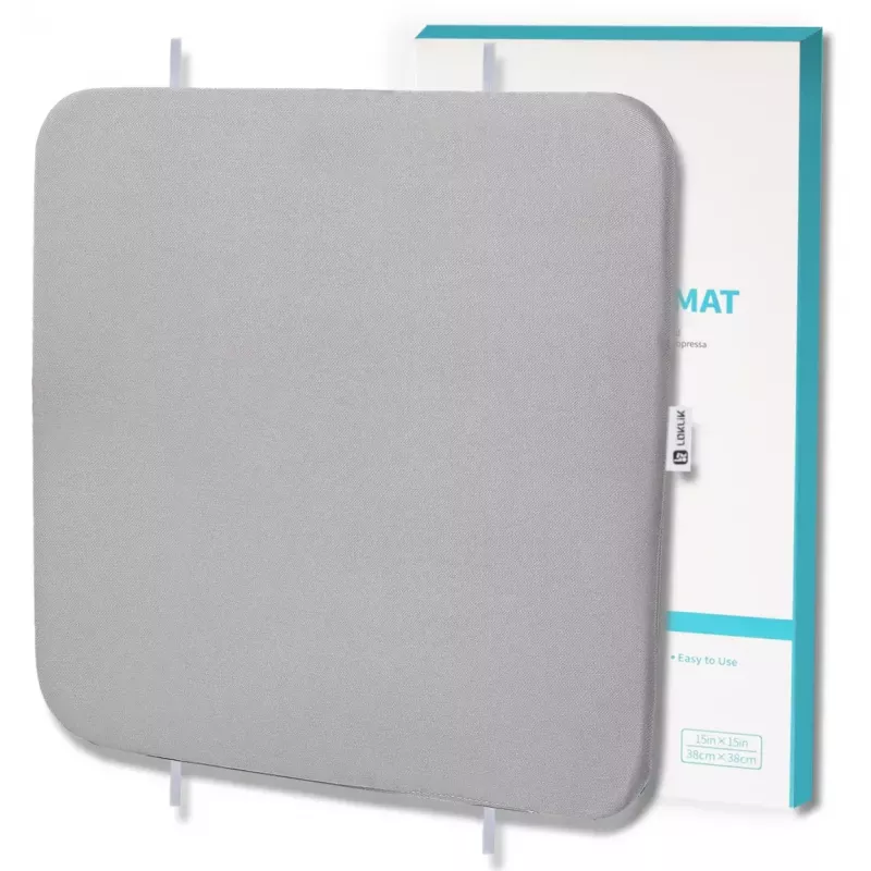 Karstspiedes paklājiņš LOKLiK SG-GJ-0057-US-L-B2B pelēks 381x381 mm