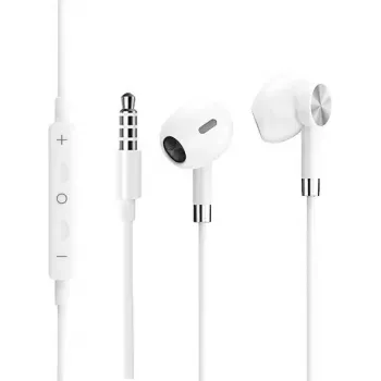Vadu austiņas Samsung Dawnkey Magnetic Earphone ar 3.5 mm ligzdu, balta