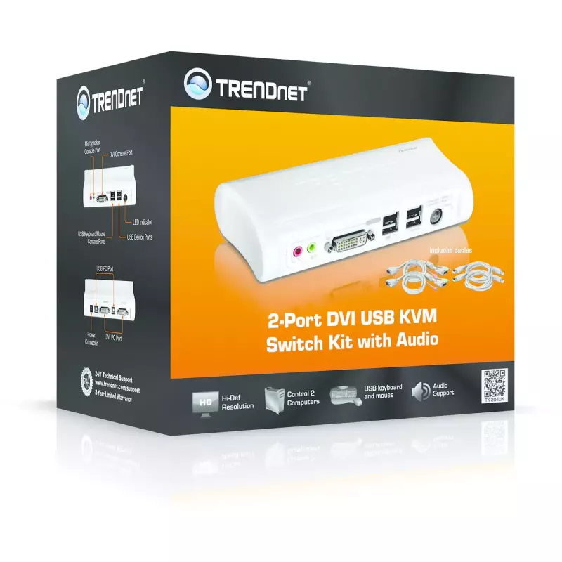 KVM slēdzis Trendnet TK-204UK