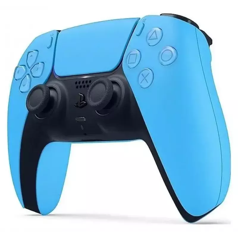 Bezvadu DualSense kontrolieris no Sony — PS5, zils, haptiskā atgriezeniskā saite, adaptīvi trigeri