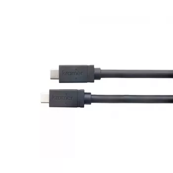 USB kabelis Kramer Electronics CA–U32/FF–10 USB 3.2 Gen 2 3m USB C melns