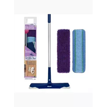 Bona CA102085 sausās un mitrās tīrīšanas mikrošķiedras mops zilā krāsā laminātam, flīzēm, kokam