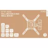 Deltaco ARM-0256 TV sienas stiprinājums 139,7 cm (55 collas) melns
