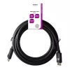 DisplayPort kabelis Deltaco DP8K-1050-LSZH 5 m Melns