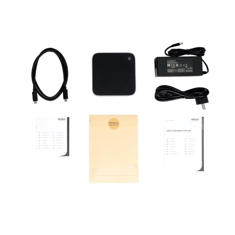 Deltaco USBC-HDMI28 USB Type-C centrmezgls 5000 Mbit/s 4K HDMI