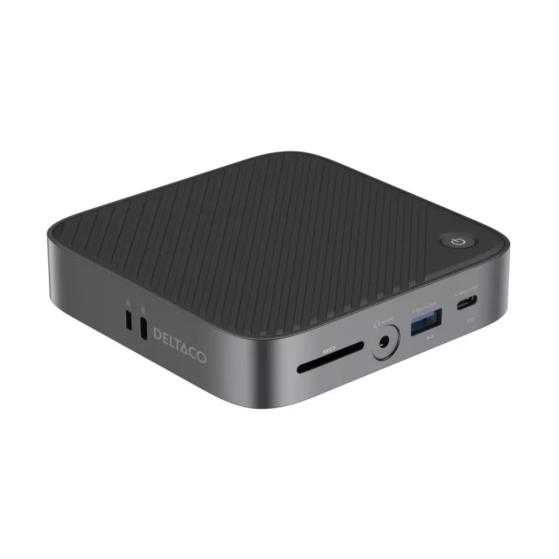 Deltaco USBC-HDMI28 USB Type-C centrmezgls 5000 Mbit/s 4K HDMI