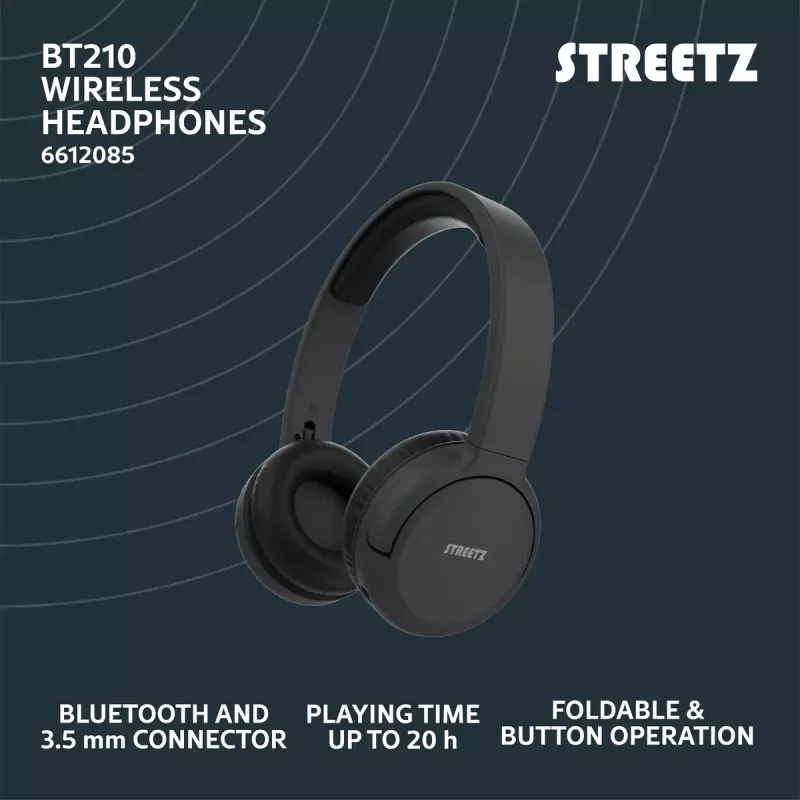 Austiņas Streetz BT210-BLK