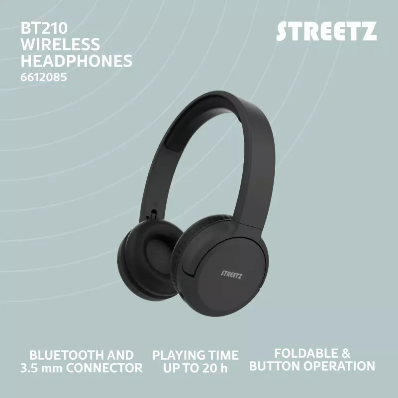 Austiņas Streetz BT210-BLK