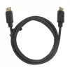 DisplayPort kabelis DELTACO DP-1020D-FLEX 2 m, DisplayPort–DisplayPort, vīriešu–vīriešu, melns
