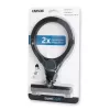 Rokas palielinātājs Carson LumiCraft 2x, LED, ar baterijām, melns, 135×23×226 mm