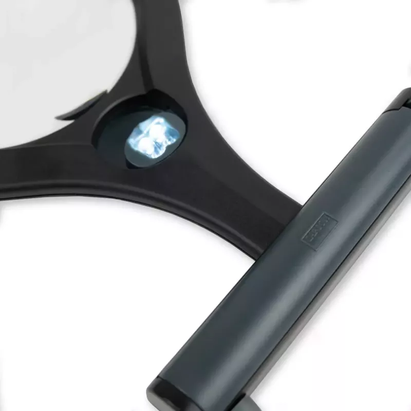 Rokas palielinātājs Carson LumiCraft 2x, LED, ar baterijām, melns, 135×23×226 mm