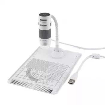 Digitālais mikroskops Carson EFLEX 300x, 75–300× palielinājums, 1600×1200 kamera, pelēks/baltas