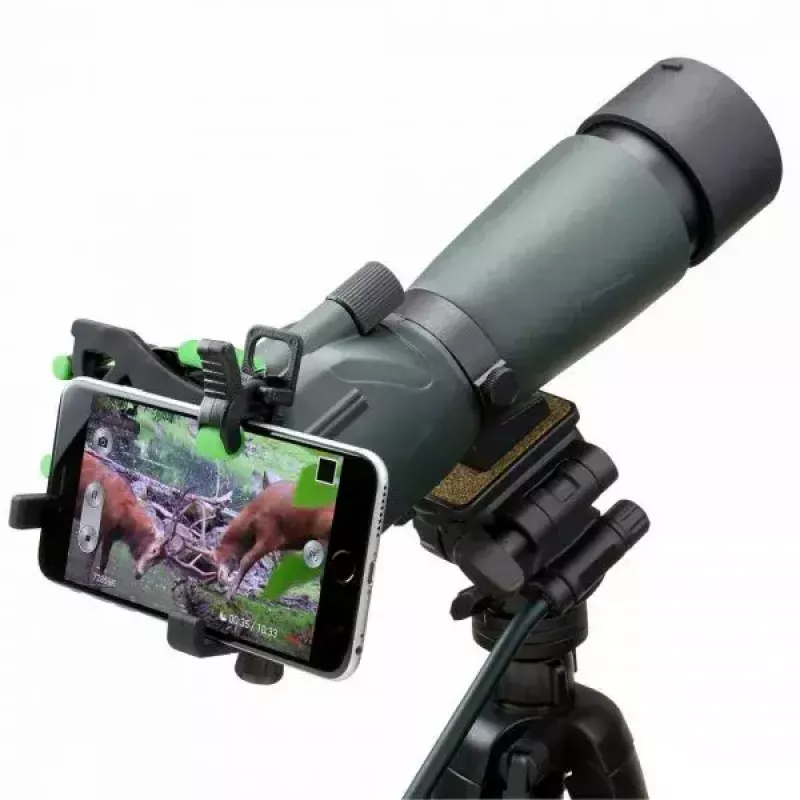 Teleskopa kameras/viedtālruņa stiprinājums Carson HookUpz 2.0, platums 109 mm, dziļums 58 mm, augstums 114 mm