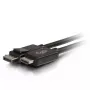 C2G 3 m DisplayPort vīriešais-HDMI vīriešais adaptera kabelis melns
