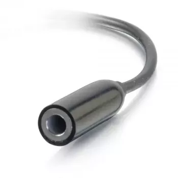 C2G mobilā tālruņa kabelis 54426 USB-C uz 3,5 mm melns 0,09 m