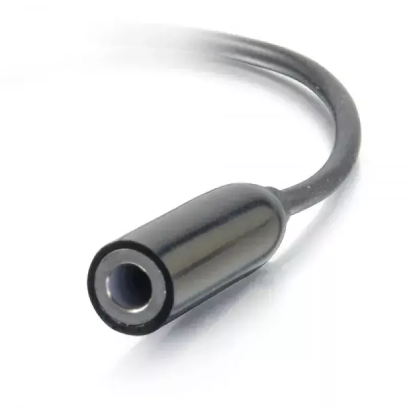 C2G mobilā tālruņa kabelis 54426 USB-C uz 3,5 mm melns 0,09 m