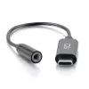 C2G mobilā tālruņa kabelis 54426 USB-C uz 3,5 mm melns 0,09 m