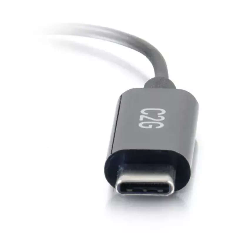 C2G mobilā tālruņa kabelis 54426 USB-C uz 3,5 mm melns 0,09 m