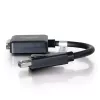 C2G 8in DisplayPort vīriešu uz viena posma DVI-D sieviešu adapteris, melns