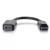 C2G 8in DisplayPort vīrišķais uz HDMI sievišķo adaptera pārveidotājs, melns