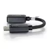 C2G 8in DisplayPort vīrišķais uz HDMI sievišķo adaptera pārveidotājs, melns