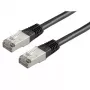 Tīkla kabelis ROLINE FTP ielāpu vads Cat.5e RJ-45 0,5 m Melns