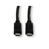 USB kabelis VALUE 11.99.9057 USB 3.2 Gen 2 0,5m USB C melns