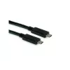 USB kabelis VALUE 11.99.9057 USB 3.2 Gen 2 0,5m USB C melns
