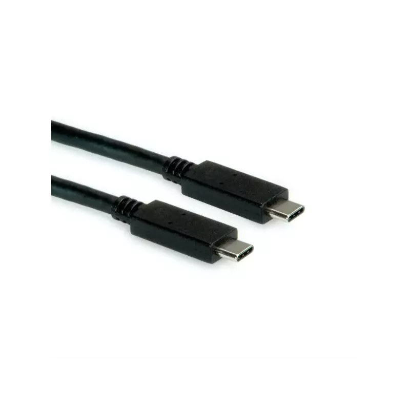 USB kabelis VALUE 11.99.9057 USB 3.2 Gen 2 0,5m USB C melns