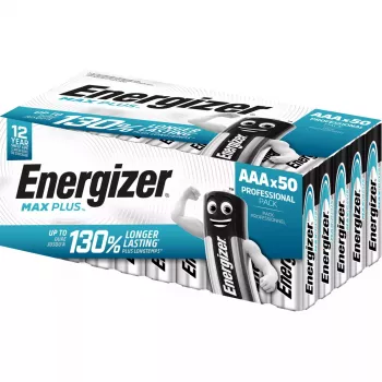 Energizer Max Plus LR03 AAA 1.5V sārma baterijas, 50 gab.