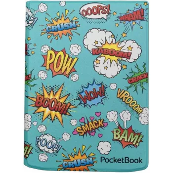 E-lasītājs PocketBook FL-743-CCP-WW ar 7 collu displeju, 16 GB atmiņu, Comic Print vāciņu