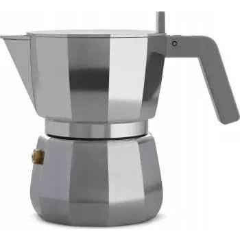 Espresso Moka katliņš ALESSI DC06/3 sudrabains — 3 tasīšu tilpums plīts virsmai