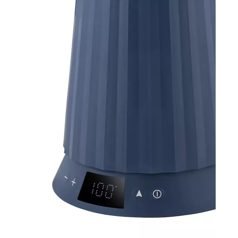 Elektriskā tējkanna Alessi Plissé 1,0 L 2200 W zila, termoplastiskais sveķis, slēpta pamatne, automātiska izslēgšanās