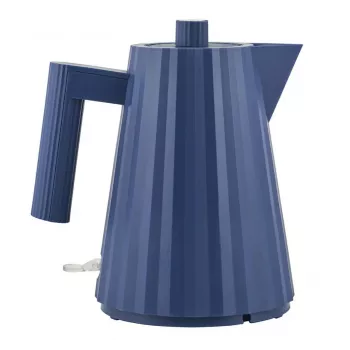 Elektriskā tējkanna Alessi Plissé 1,0 L 2200 W zila, termoplastiskais sveķis, automātiska izslēgšanās, slēpta pamatne