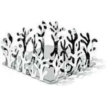 Servēšanas grozs Alessi ESI18 kvadrātveida nerūsējošais tērauds 205x205x83 mm
