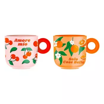 Krūzīšu komplekts BIALETTI PFRUIT004 — 2 gab. universālas krūzītes, daudzkrāsu