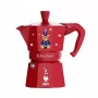 Moka kanna BIALETTI Moka Express 3 tases (150 ml) sarkana plīts virsmas kafijas automāts
